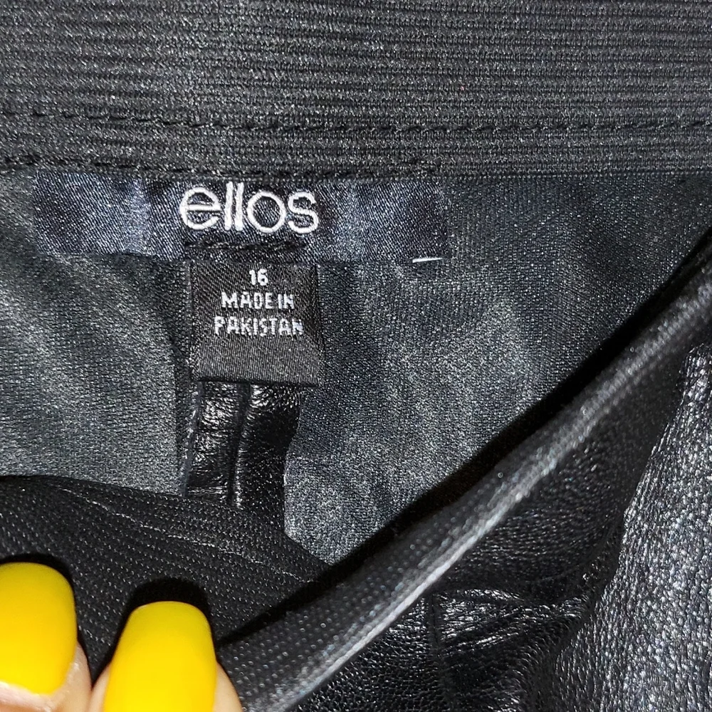 Ellos Genuine Leather Pants size 16 - Picture 3 of 5